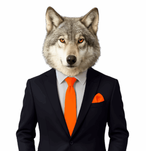 Picture of Wolfie linking to internal page
